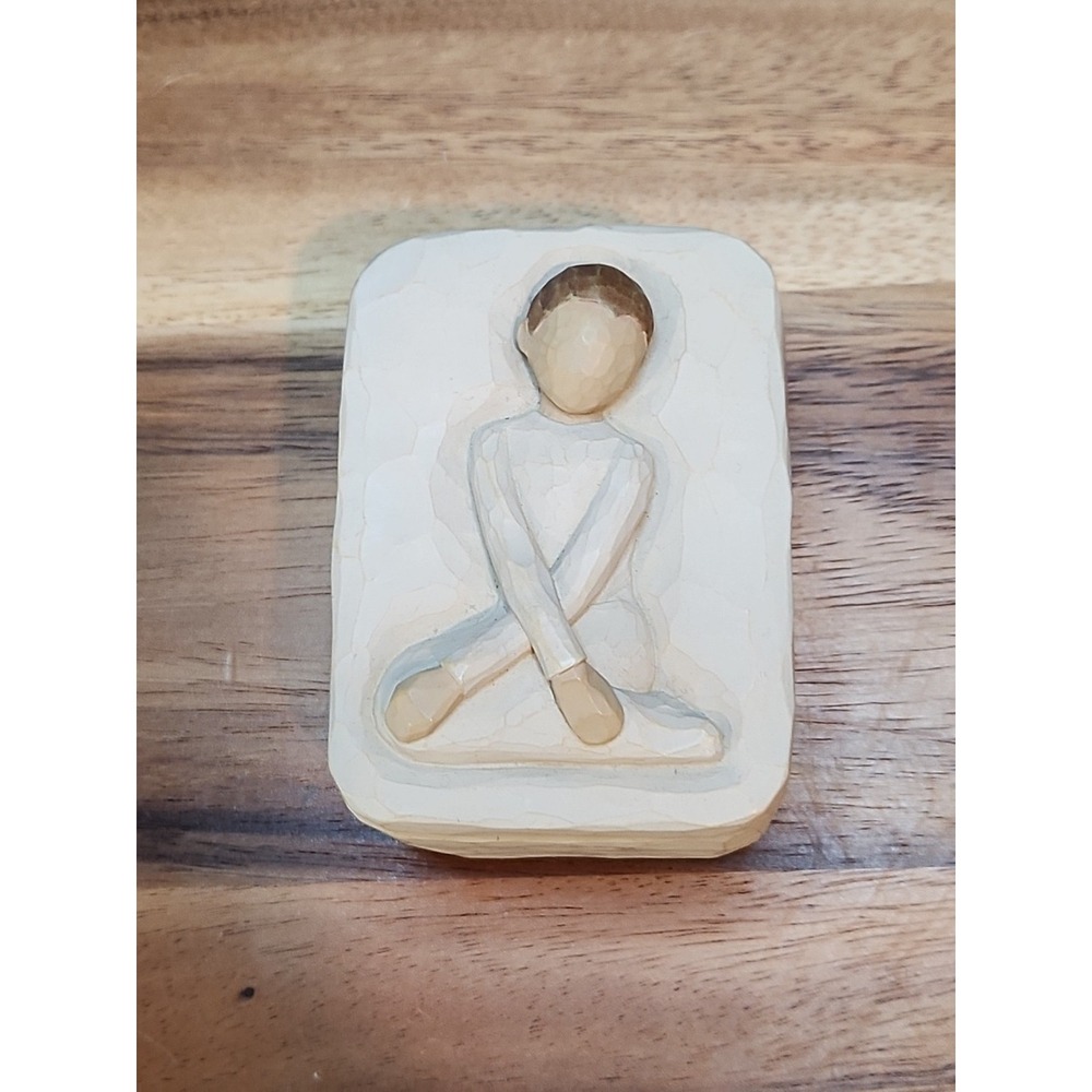 Vtg Willow Tree 2004 Susan Lordi Serenity  Trinket Box Jewlery Calm Spirit